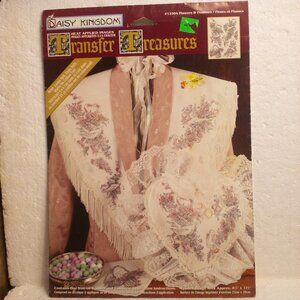 Vintage Daisy Kingdom Transfer Treasures: Flowers and Feathers Item #12304